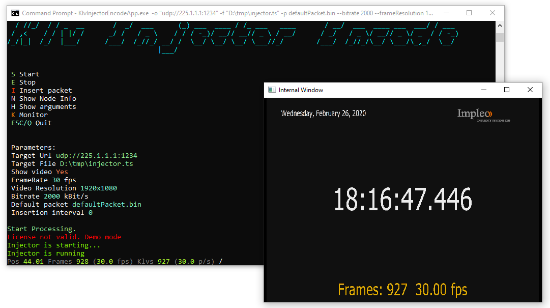 KlvInjector Encode demo