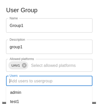 Edit User Group