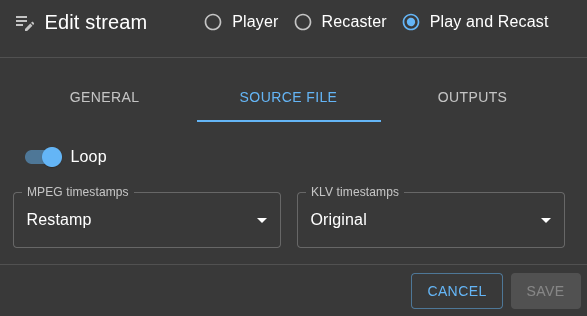 File streamer source