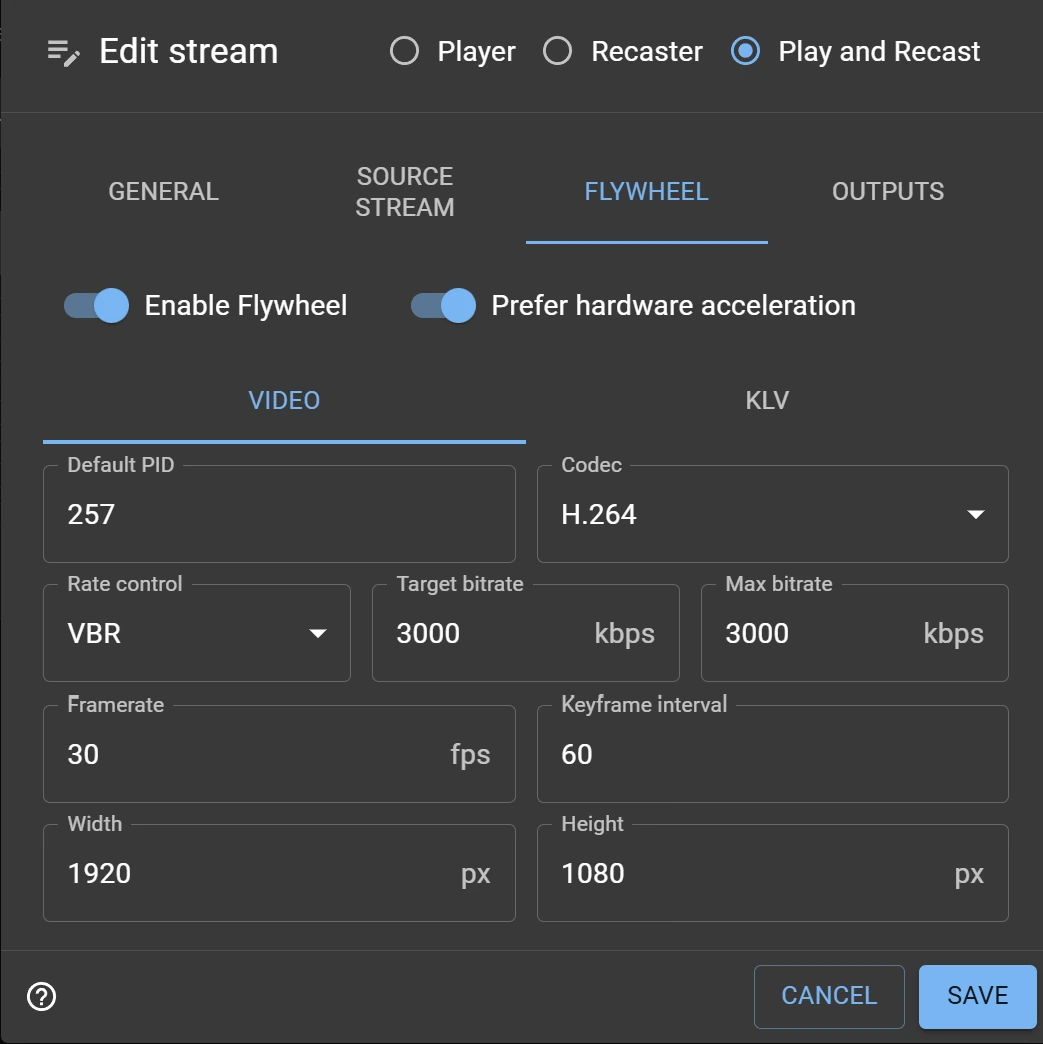 Flywheel config video