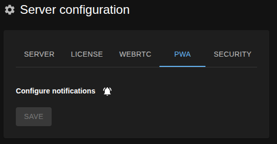 Server notifications