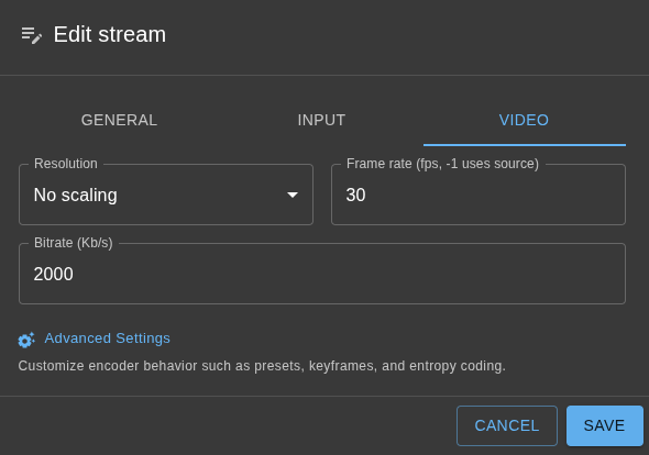 Transcoding to H264