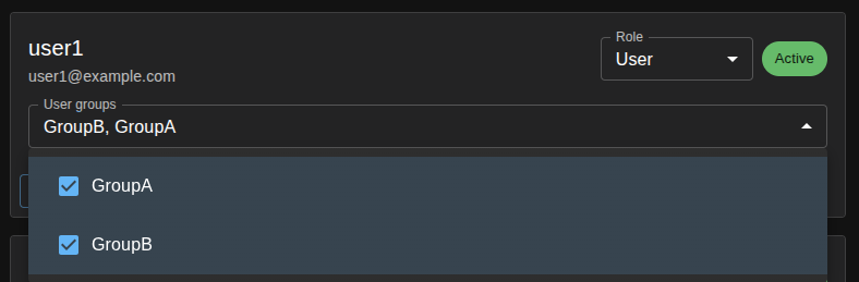 Assign users to usergroup