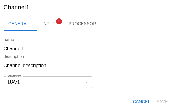 Channel config general