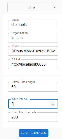 InfluxDB Configuration